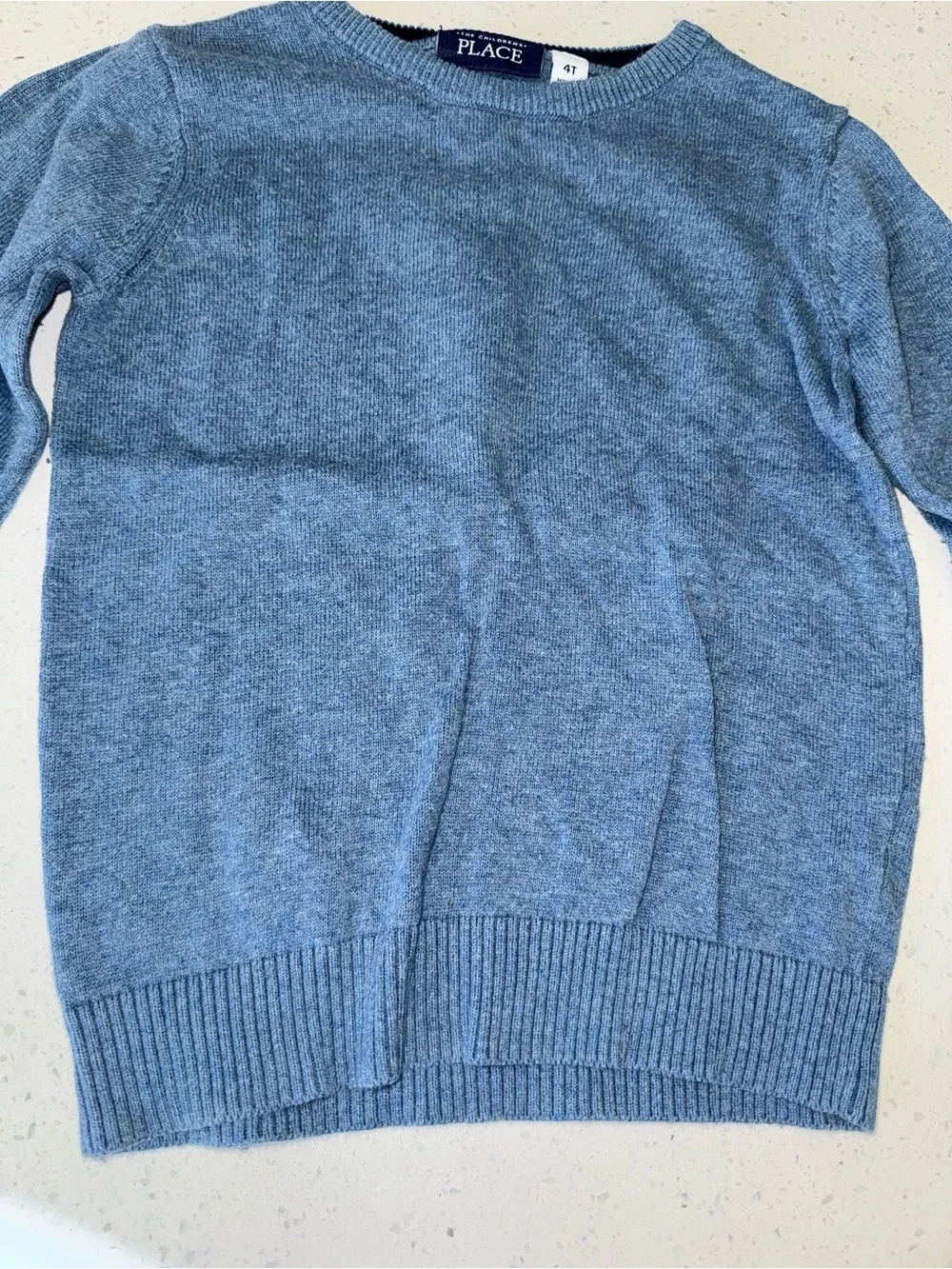The Children's Place Boys' Blue Crewneck Sweater
